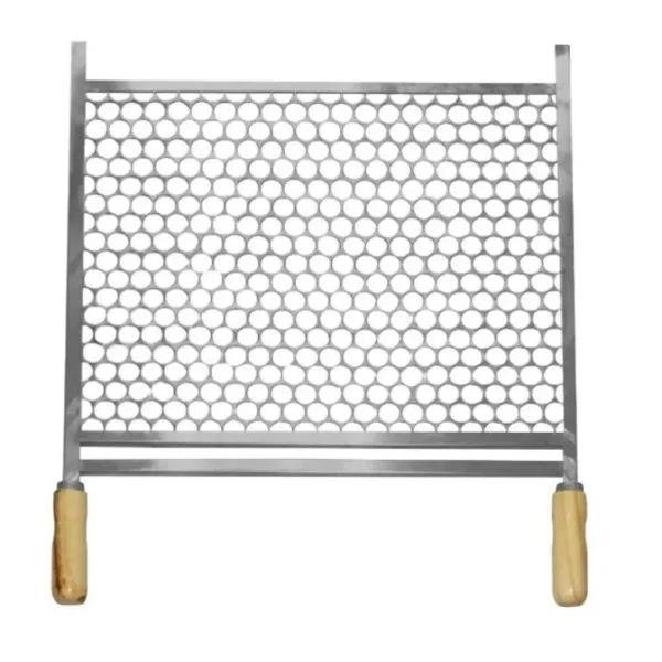 GRELHA MOEDA CROMADA 50X40 MADEFER