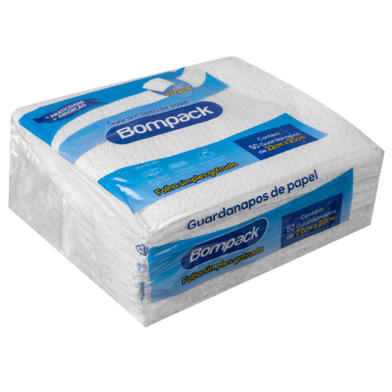 GUARDANAPO BOMPACK 22X20CM C/5