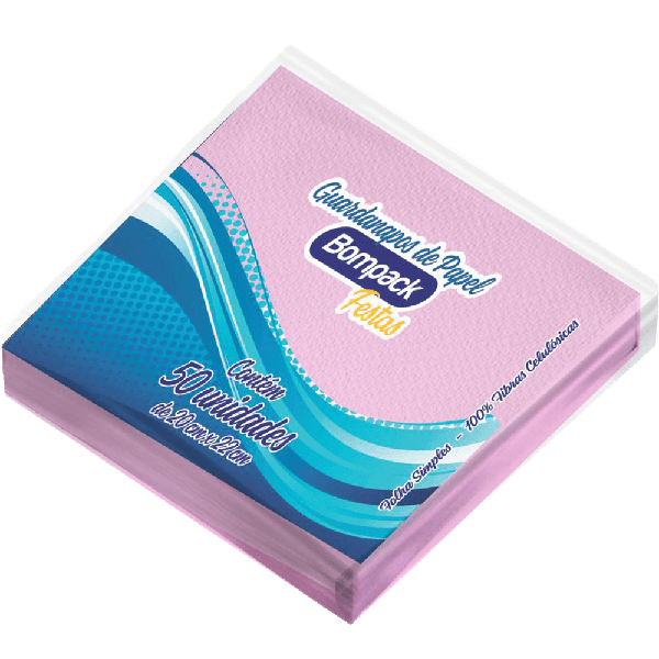 GUARDANAPO BOMPACK C/50UN ROSA