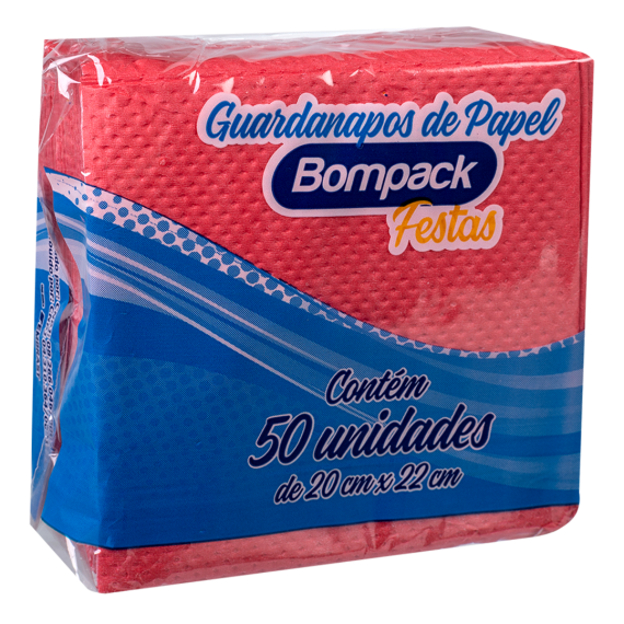 GUARDANAPO BOMPACK VERMELHO CL