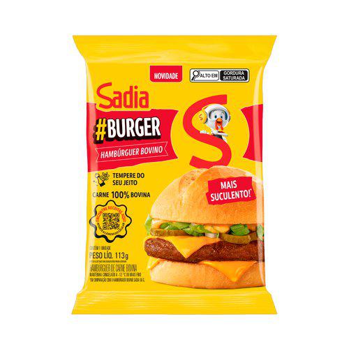 HAMBURGUER SADIA 113GR CARNE BOVINA