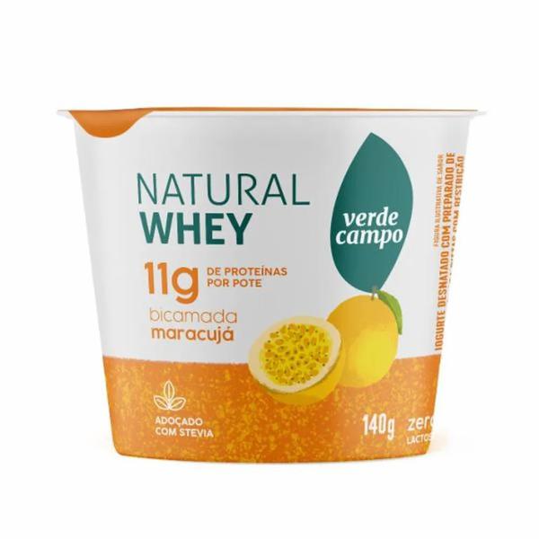 IOGURTE WHEY VERDE CAMPO 140G  MARACUJA