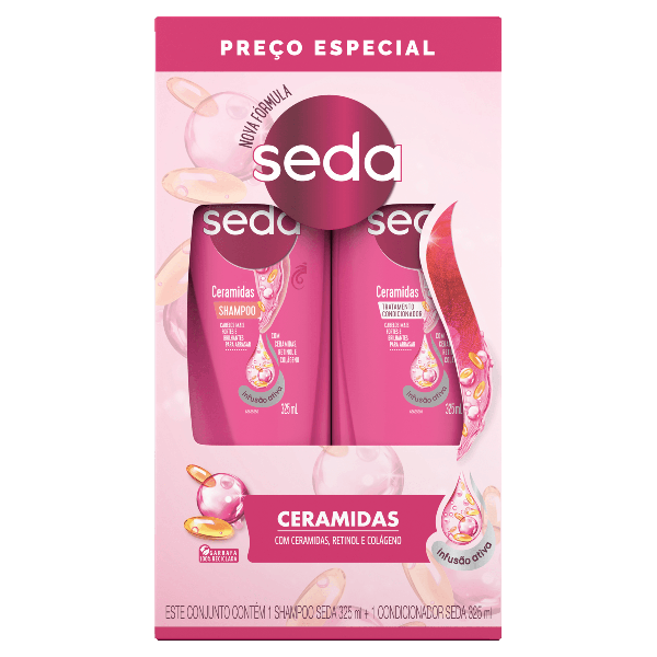 KIT SEDA  SHAMPOO+CONDICIONADOR CERAMIDAS