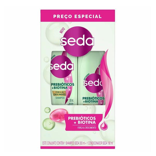 KIT SEDA  SHAMPOO+ CONDICIONADOR PREBIO BIOTINA