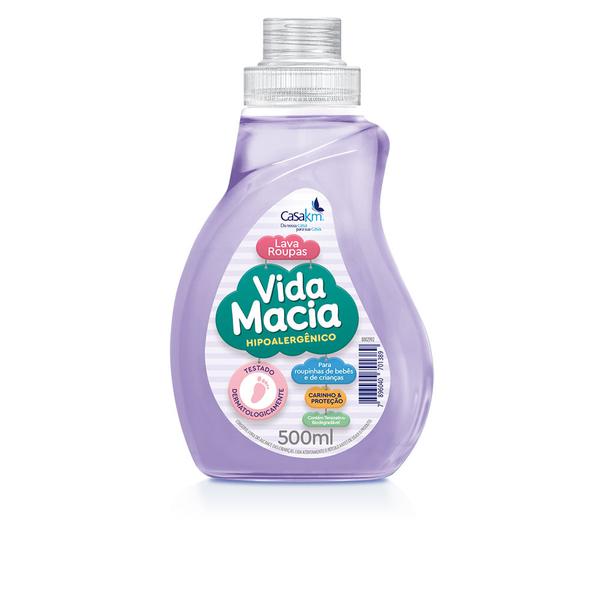 LAVA ROUPA LIQUIDO VIDA MACIA 500ML