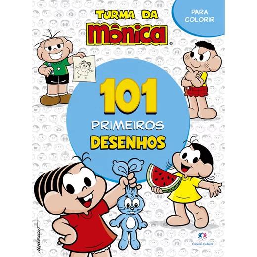 LIVRO 101 PRIMEIROS DESENHOS TURMA DA MONICA
