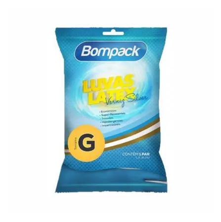 LUVA LATEX BOMPACK VERNIZ G C/