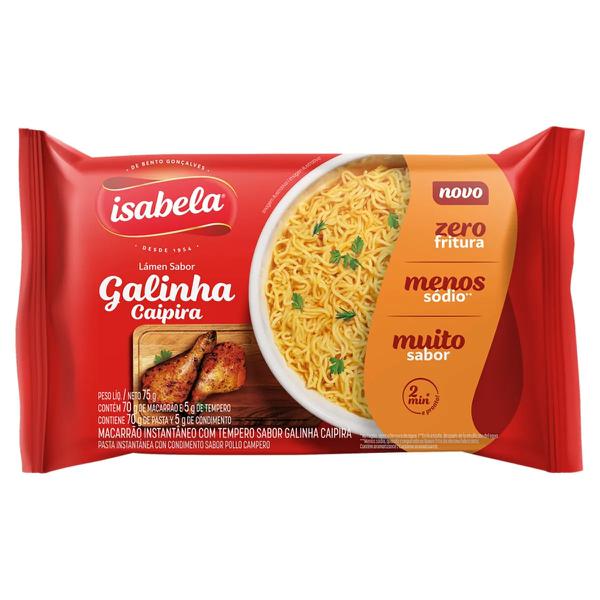 MAC INSTANTANEO ISABELA 75GR GALINHA CAIPIRA