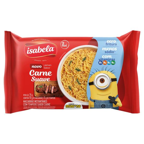 MACARRÃO INST ISABELA 75GR CARNE SUAVE