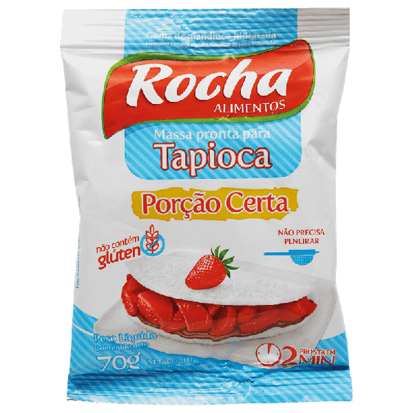 MASSA P/TAPIOCA ROCHA 70GR PORCAO CERTA
