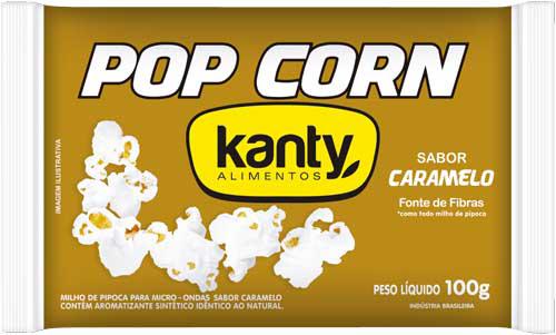 MILHO PIPOCA KANTY 100GR MICRO CARAMELO
