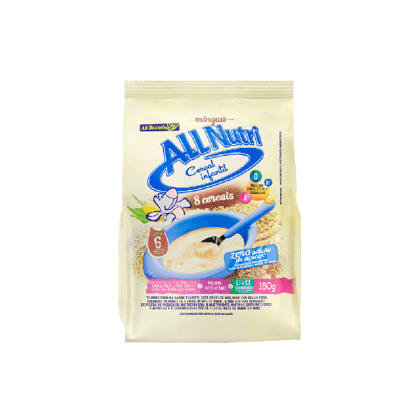 MINGAU ALLNUTRI 180GR 8CEREAIS ZERO