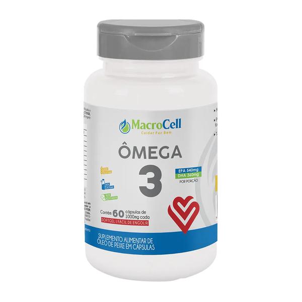 OMEGA 3 1000MG MACROCELL  60CPS