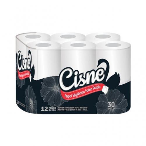 PAPEL HIGIENICO CISNE FOLHA DUPLA 30