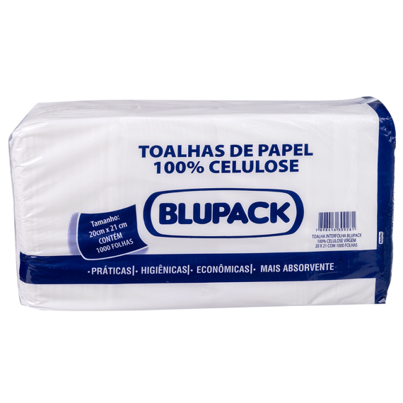 PAPEL TOALHA BLUPACK 100%CELUL