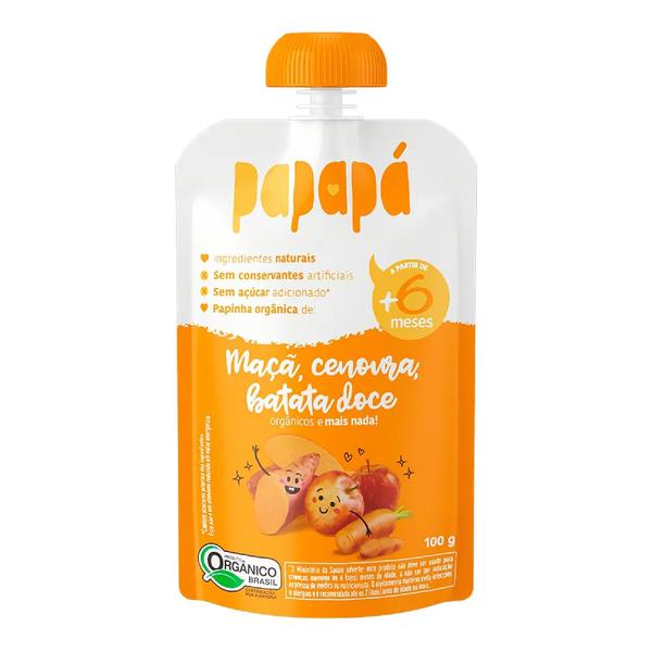PAPINHA PAPAPA 100GR ORG MACA BATATA DOCE CENOURA