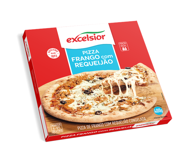 PIZZA EXCELSIOR  400GR FRANGO C/REQUEIJAO