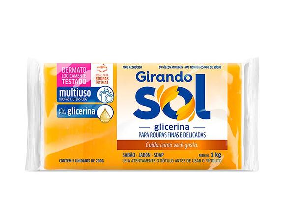 SAB BR GIRANDO SOL 200GR C/5UN GLICERINA