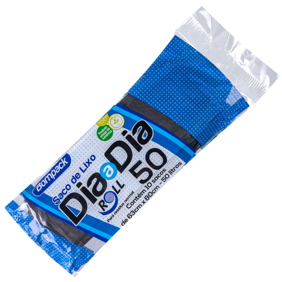 SACO DE LIXO BOMPACK 50LTS ROLL DIA A DIA