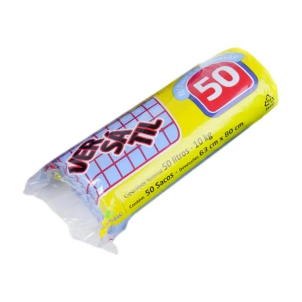 SACO P/LIXO VERSATIL 50LTS ROL