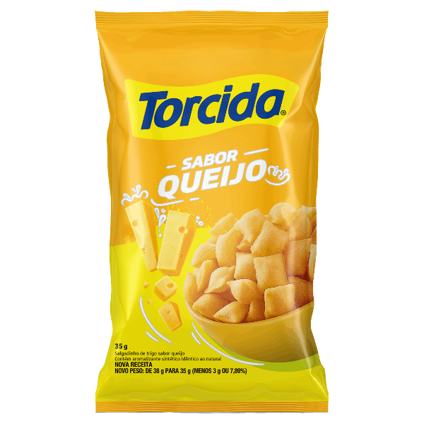 SALGADINHO TORCIDA 35G QUEIJO