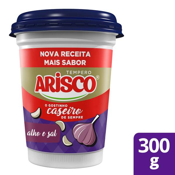 TEMPERO ARISCO 300GR ALHO E SAL