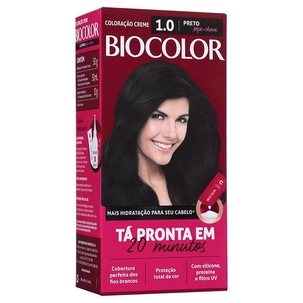 TINT KIT BIOCOLOR PRETO 1.0