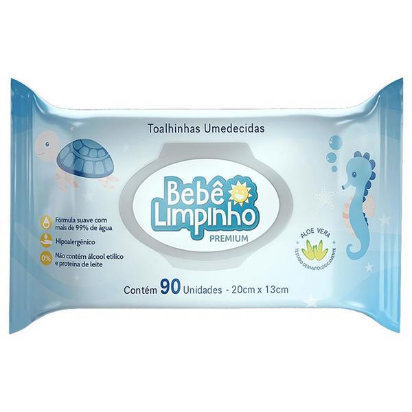 TOALHAS UMED BEBE LIMPINHO C/90UN PREMIU