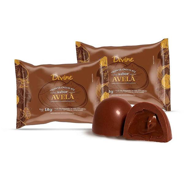 TRUFA DIVINE 18GR 37% CACAU CREME AVELA