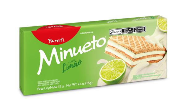 WAFER PARATI MINUETO 81GR LIMÃO