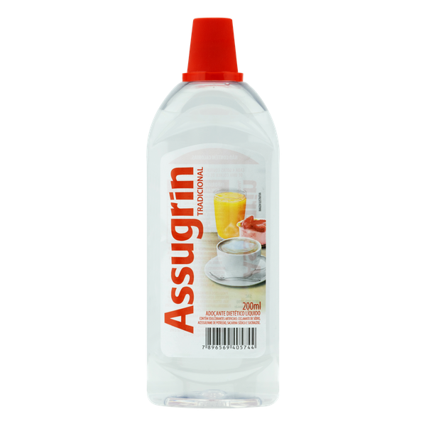 Adoçante Líquido Tradicional Assugrin Frasco 200ml