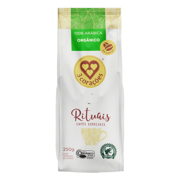 CAFE 3 CORACOES EM GRAOS RITUAIS 250G