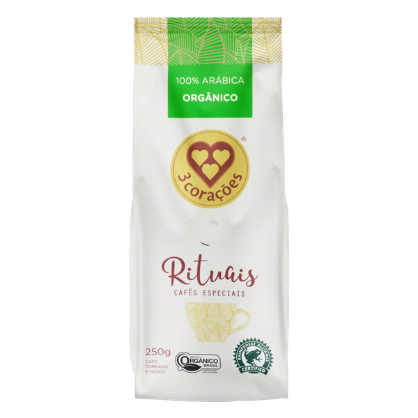 CAFE 3 CORACOES ORGANICO RITUAIS 250G
