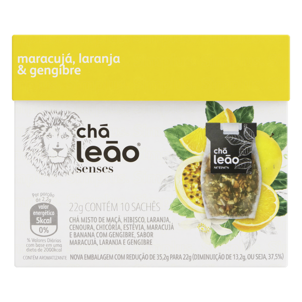 CHA LEAO SENSES MARACUJA LARANJA GENG 22G