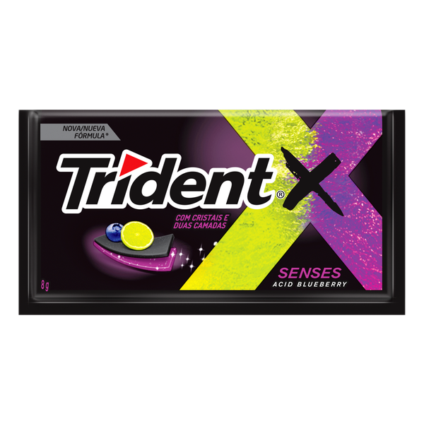 CHICLE TRIDENT SENSE BLUEBERRY 8G