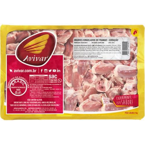 CORACAO CONG DE FRANGO AVIVAR 1KG