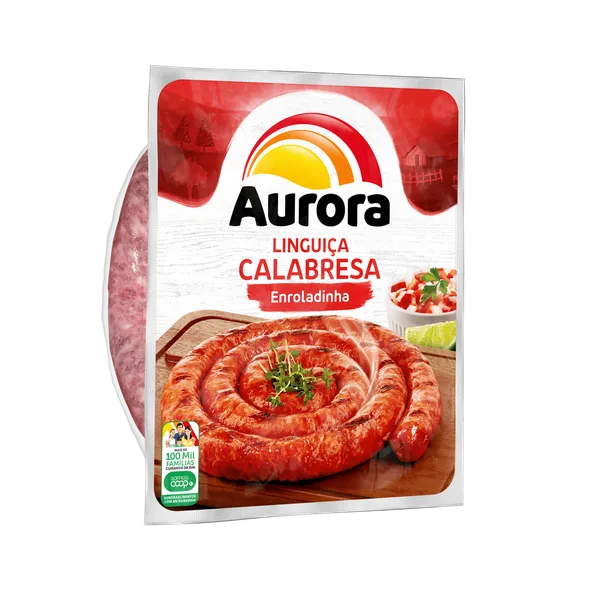 LINGUIÇA AURORA TIPO CALABRESA - Adicione a cada 500g