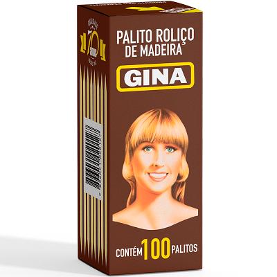 PALITOS DE MADEIRA GINA C/100UN