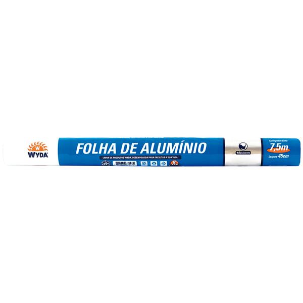 Papel Alumínio Wyda 45x7,5m 1un