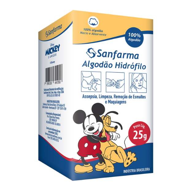 ALGODAO HIDROF MICKEY 25GR