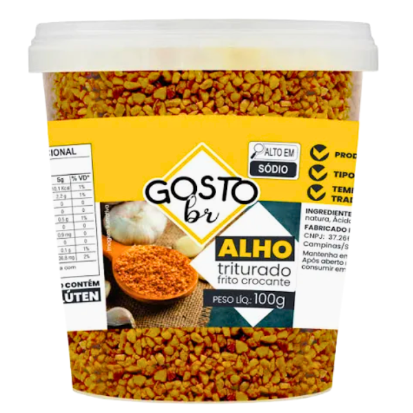 ALHO GOSTO BR FRITO 100GR