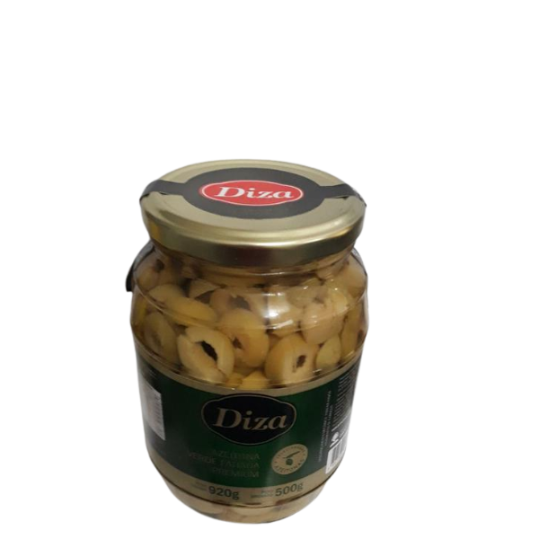 AZEITONA VERDE DIZA VIDR 500GR FATIADA