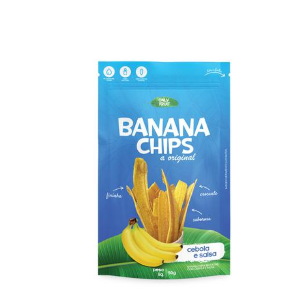 BANANA CHIPS ONLY FRUIT 50GR CEBOLA E SA
