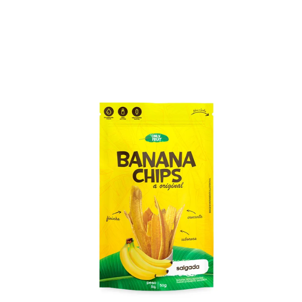 BANANA CHIPS ONLY FRUIT 50GR SALGADA