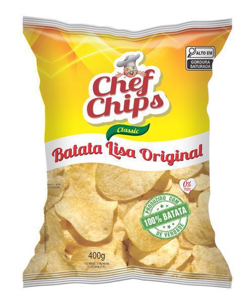 BATATA CHIPS CHEF CHIPS 400GR ORIGINAL