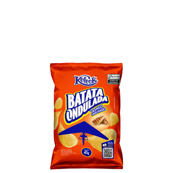 BATATA ONDULADA KELECK 45GR FRANGO GRELH