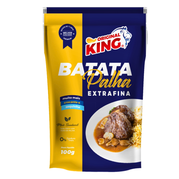 BATATA PALHA ORIGINAL KING 100GR EXTRTAF