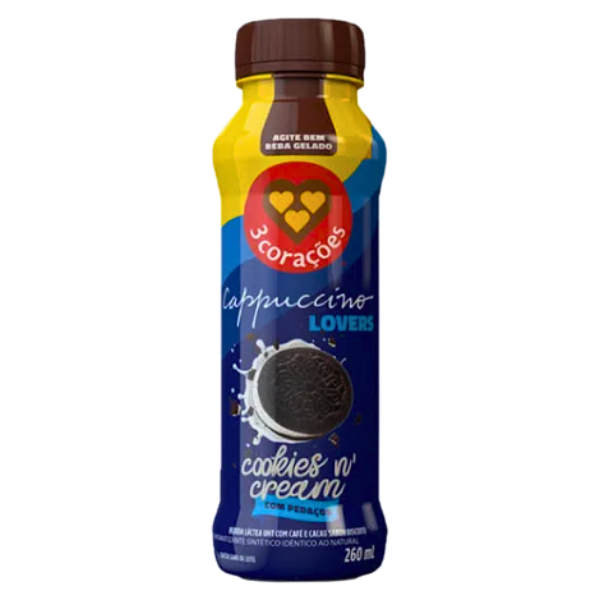 BEB LAC 3 CORACOES 260ML COOKIES