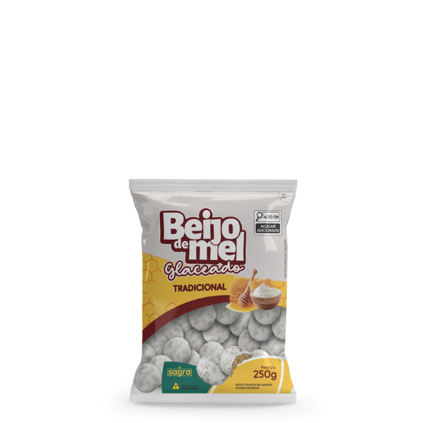 BISC BEIJO DE MEL 250GR GLACEADO TRADIC