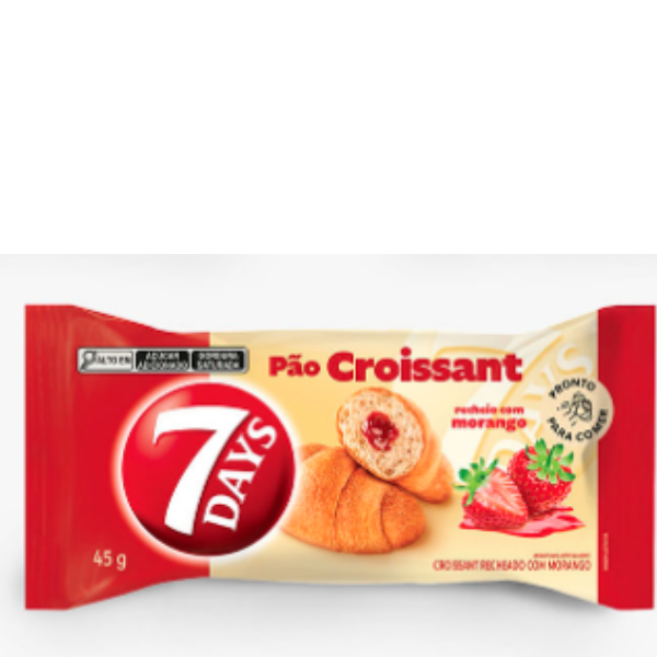 BISC CROISSANT 7DAYS 45GR MORANGO